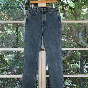 Khaite Daria high waisted straight leg blue jeans sz 30